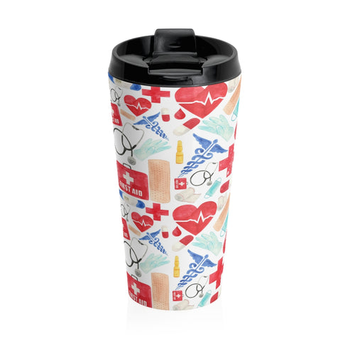 School Nurse Stainless Steel Travel Mug